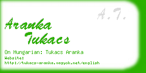 aranka tukacs business card